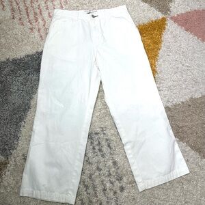 Women’s Vintage Tommy Hilfiger Carpenter Wide Leg Jeans White Cotton Pants